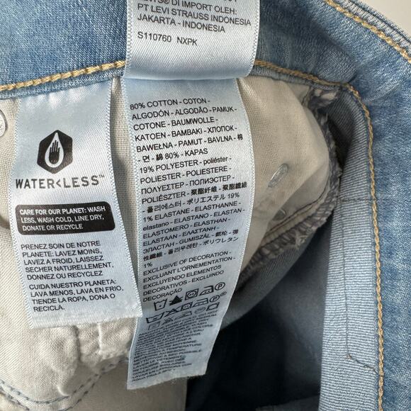 Levi's 726 Flare Light Wash Jeans Size 28 - Picture 12 of 14